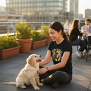 Stay Golden Retriever Graphic T-Shirt Cotton Women Casual Dog Lover Wear