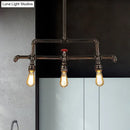 Steampunk bronze 3 light metal fixture kitchen island pendant
