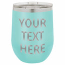 Stainless Steel Stemless Wine Tumbler | 12 oz | Customizable | RCK Creations & More