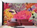 Fashionable Large Flowers Contemporary Wallpaper