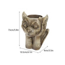 Stone gargoyle resin vase sculpture garden succulent planter set