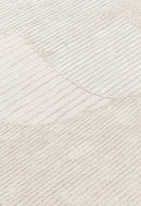 Stone Modern Silver and Beige Ripple Hand Tufted 5x7 Wool Rug