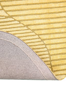 Stone Modern Style Yellow Hand Tufted 5x7 Wool Area Rug