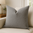 Stone Washed Light Grey Accent Pillow