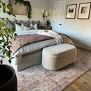 Upholstered Nesting Storage Bench, Set of 2