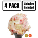 Strawberry Shortcake Ice Cream | Pack of 4 | One Pint | Shipping Included | eCreamery