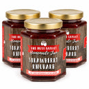 Strawberry Rhubarb Jam | Pack of 3 | 9 oz | Nutt Family Jams & Jellies