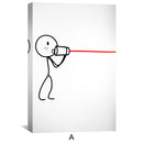 String Cup Love Canvas