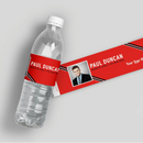 Striped Business Water Bottle Labels