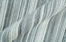 Striped Flatwoven 8x10 White And Silver Hand Made Blended Wool Area Rug