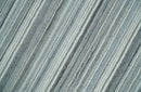 Striped Flatwoven 8x10 White And Silver Hand Made Blended Wool Area Rug