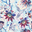 Blue Floral Wallpaper