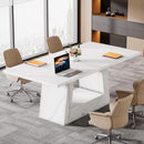 Stylish 63 Inch Large Computer Desk for Home Office