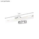 DecorBites™ Stylish Integrated LED Nickel Finish Wall Vanity Lamp – Warm/White Light, Acrylic Rectangular Design – 16.5"/20.5" W