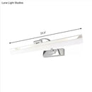 DecorBites™ Stylish Integrated LED Nickel Finish Wall Vanity Lamp – Warm/White Light, Acrylic Rectangular Design – 16.5"/20.5" W