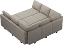 Stylish Modular Sectional Sofa with Reversible Chaise