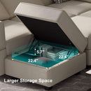 Stylish Modular Sectional Sofa with Reversible Chaise