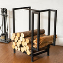 Modern Metal Firewood And Kindling Storage