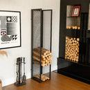 Tall Modern Metal Firewood Rack