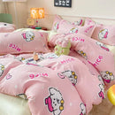 Cream Quilted Bedding Set