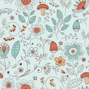 Summer Floral Pattern Wallpaper