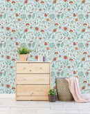 Summer Floral Pattern Wallpaper