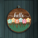 Summer Flowers Front Door Decor