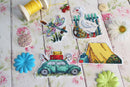 Summer. Magnets SR-579  Plastic Canvas Counted Cross Stitch Kit