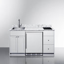 Summit Turnkey Caldera Kitchenette With A Cooktop, Refrigerator-Freezer, Sink, And Pre-Installed Cabinetry [CALDERAWH35] (SAK73248)