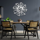 Rustic Metal Sun Wall Art