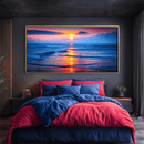 Sun Setting Ocean Canvas