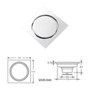DecorBites™ Brass Square Shower Floor Drain for Kitchen and Bathroom, Insect-proof and Odor-proof