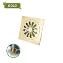 DecorBites™ Brass Square Shower Floor Drain for Kitchen and Bathroom, Insect-proof and Odor-proof