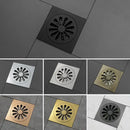 DecorBites™ Brass Square Shower Floor Drain for Kitchen and Bathroom, Insect-proof and Odor-proof