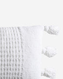 Braided Pom Pom Lumbar Pillow