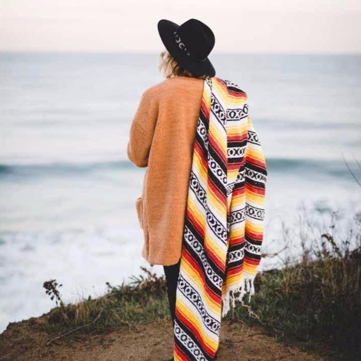 Sunflower Mexican Super Falsa Yoga Blanket