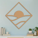 Sunrise Over Stacked Hills in Diamond Sign