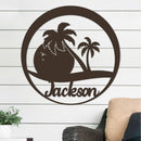 Sunset Palms Name Sign