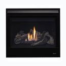Superior Fireplaces 40-Inch Contemporary Black Glass Direct Vent Natural Gas Fireplace With Battery Back Up [DRC3040DEN-B] (SAK40523)