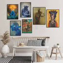 Surreal gothic decorbites beksinski prints living room framed wall art