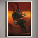 Surreal gothic decorbites beksinski prints living room framed wall art