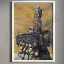Surreal gothic decorbites beksinski prints living room framed wall art
