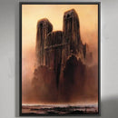 Surreal gothic decorbites beksinski prints living room framed wall art