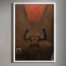 Surreal gothic decorbites beksinski prints living room framed wall art