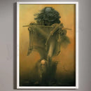 Surreal gothic decorbites beksinski prints living room framed wall art