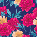 Modish Brightly Pink Peonies Wallpaper