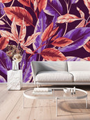 Red and Purple Leaves Wallpaper