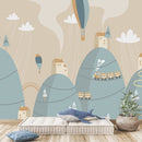 Fashionable Beige Wallpaper for Nursery