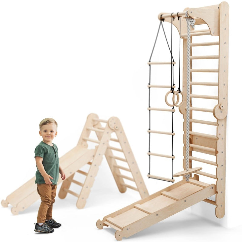 Swedish Ladder Set + Swing Gym 3in1 + Slide Board + Triangle Ladder