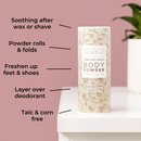 Talc Free Body Powder, Sweet Love Vanilla